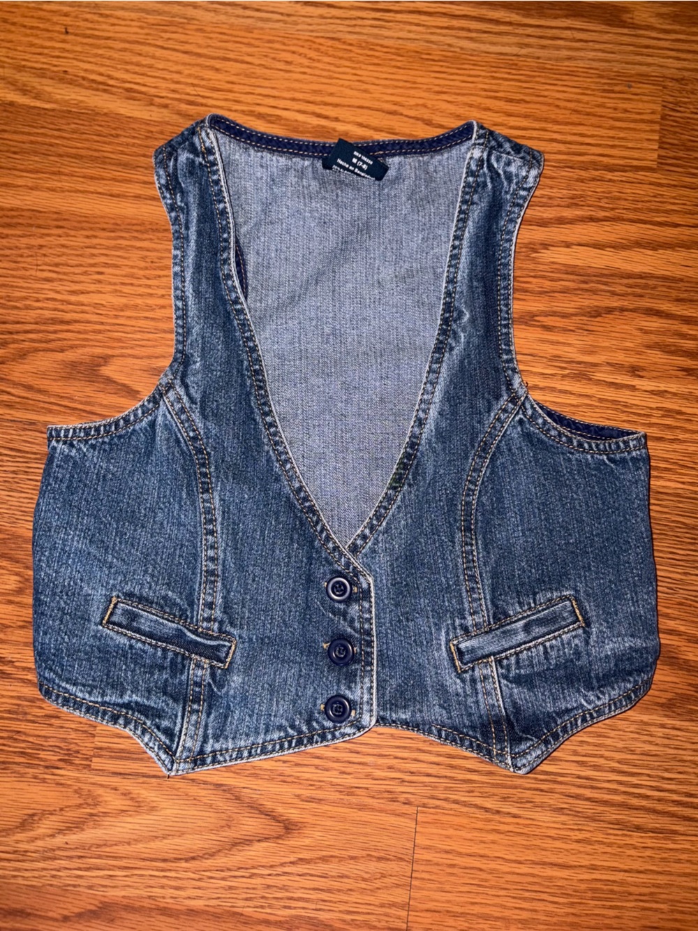Girls Y2K denim vest